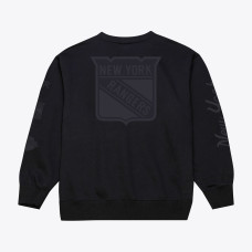 Свитшот New York Rangers Mitchell & Ness Black Phantom Fleece Crew Neck Свитшот New York Rangers Mitchell & Ness Black Phantom Fleece Crew Neck