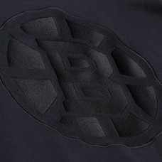 Boston Bruins Mitchell & Ness Black Phantom Fleece Crew Neck Sweatshirt