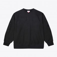 Detroit Red Wings Mitchell & Ness Black Phantom Fleece Crew Neck Sweatshirt