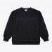 St. Louis Blues Mitchell & Ness Black Phantom Fleece Crew Neck Sweatshirt