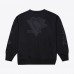 Pittsburgh Penguins Mitchell & Ness Black Phantom Fleece Crew Neck Sweatshirt