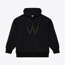 Washington Capitals Mitchell & Ness Black Phantom Fleece Hoodie