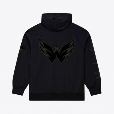 Washington Capitals Mitchell & Ness Black Phantom Fleece Hoodie