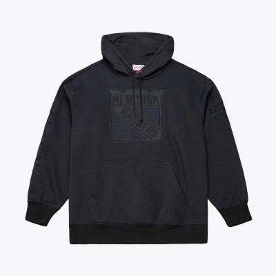 Толстовка New York Rangers Mitchell & Ness Black Phantom Fleece