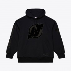 New Jersey Devils Mitchell & Ness Black Phantom Fleece Hoodie