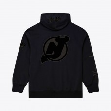 New Jersey Devils Mitchell & Ness Black Phantom Fleece Hoodie