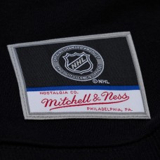 Unisex Detroit Red Wings Mitchell & Ness Black Phantom Fleece Crew Neck Sweatshirt