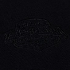 Unisex Detroit Red Wings Mitchell & Ness Black Phantom Fleece Crew Neck Sweatshirt