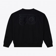 Кофта Unisex Philadelphia Flyers Mitchell & Ness Black Phantom Fleece Crew Neck