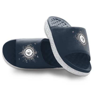 Подростковая Winnipeg Jets ISlide Centered Logo Splat Motive Slide Sandals