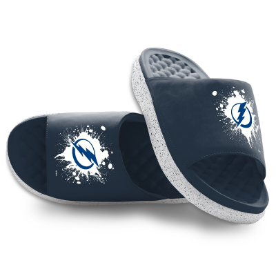 Unisex Tampa Bay Lightning ISlide Centered Logo Splat Motive Slide Sandals