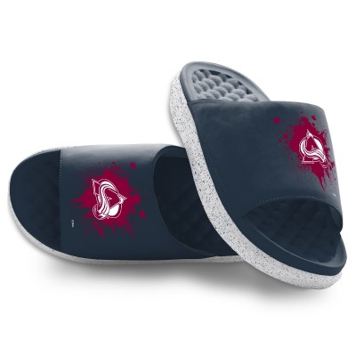 Unisex Colorado Avalanche ISlide Centered Logo Splat Motive Slide Sandals