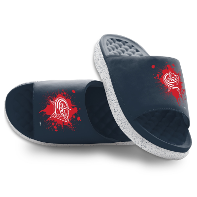 Unisex Columbus Blue Jackets ISlide Centered Logo Splat Motive Slide Sandals