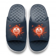 Unisex Edmonton Oilers ISlide Centered Logo Splat Motive Slide Sandals