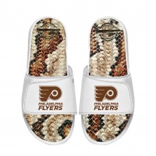 Unisex Philadelphia Flyers ISlide White Stacked Snake Gel Slide Sandals Unisex Philadelphia Flyers ISlide White Stacked Snake Gel Slide Sandals