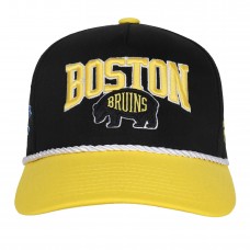 Подростковая Boston Bruins Fanatics Black 2026 NHL Stadium Series Team A-Frame Adjustable Hat