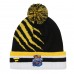 Шапка с помпоном Boston Bruins Fanatics Black 2026 NHL Stadium Series Cuffed Knit