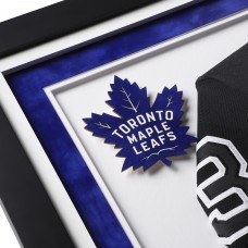 Auston Matthews Toronto Maple Leafs Autographed Fanatics Authentic Deluxe Framed Black Alternate adidas Jersey