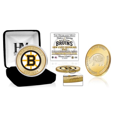 Boston Bruins Highland Mint New Logo Bronze Coin