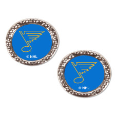 St. Louis Blues WinCraft Logo Round Post Earrings St. Louis Blues WinCraft Logo Round Post Earrings
