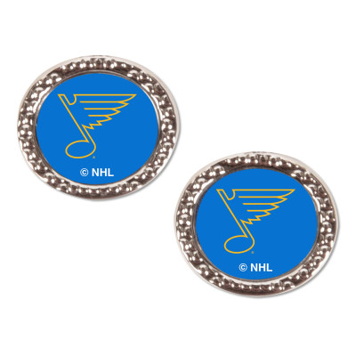 St. Louis Blues WinCraft Logo Round Post Earrings