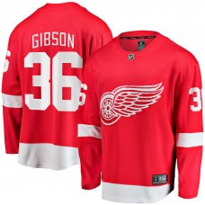 Джерси Detroit Red Wings John Gibson Fanatics Red Home Breakaway