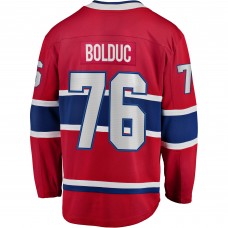 Джерси Montreal Canadiens Zack Bolduc Fanatics Red Home Breakaway