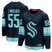 Джерси Seattle Kraken Ryan Lindgren Fanatics Deep Sea Blue Home Breakaway Джерси Seattle Kraken Ryan Lindgren Fanatics Deep Sea Blue Home Breakaway