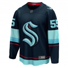 Джерси Seattle Kraken Ryan Lindgren Fanatics Deep Sea Blue Home Breakaway
