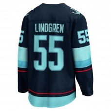 Джерси Seattle Kraken Ryan Lindgren Fanatics Deep Sea Blue Home Breakaway