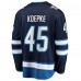 Джерси Winnipeg Jets Cole Koepke Fanatics Navy Home Breakaway