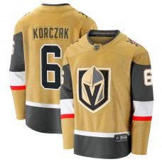Игровая джерси Vegas Golden Knights Kaedan Korczak Fanatics Gold Home Breakaway