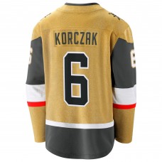 Игровая джерси Vegas Golden Knights Kaedan Korczak Fanatics Gold Home Breakaway