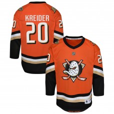 Подростковая Anaheim Ducks Chris Kreider Outerstuff Orange Home Replica Jersey