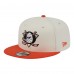 Бейсболка Anaheim Ducks New Era White/Orange Injection Localized Two-Tone 9FIFTY Snapback