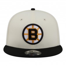 Бейсболка Boston Bruins New Era White/Black Injection Localized Two-Tone 9FIFTY Snapback