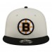 Бейсболка Boston Bruins New Era White/Black Injection Localized Two-Tone 9FIFTY Snapback