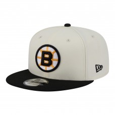 Бейсболка Boston Bruins New Era White/Black Injection Localized Two-Tone 9FIFTY Snapback