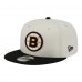 Бейсболка Boston Bruins New Era White/Black Injection Localized Two-Tone 9FIFTY Snapback