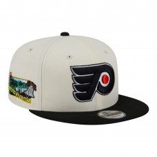 Бейсболка Philadelphia Flyers New Era White/Black Injection Localized Two-Tone 9FIFTY Snapback