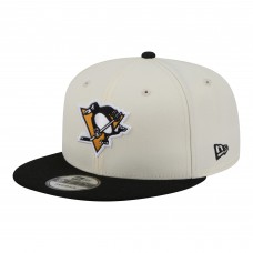Бейсболка Pittsburgh Penguins New Era White/Black Injection Localized Two-Tone 9FIFTY Snapback