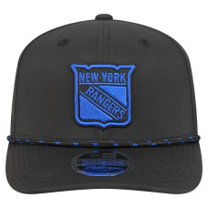 Бейсболка New York Rangers New Era Black Sport Vented 9SEVENTY Rope Бейсболка New York Rangers New Era Black Sport Vented 9SEVENTY Rope