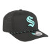 Бейсболка Seattle Kraken New Era Black Sport Vented 9SEVENTY Rope