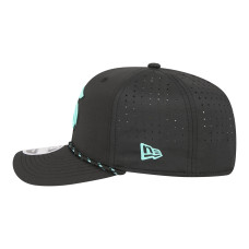 Бейсболка Seattle Kraken New Era Black Sport Vented 9SEVENTY Rope