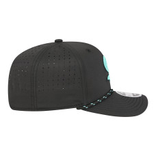 Бейсболка Seattle Kraken New Era Black Sport Vented 9SEVENTY Rope