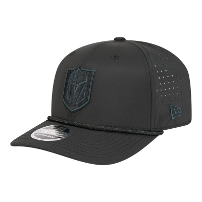 Бейсболка Vegas Golden Knights New Era Black Sport Vented 9SEVENTY Rope