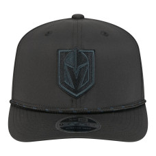 Бейсболка Vegas Golden Knights New Era Black Sport Vented 9SEVENTY Rope