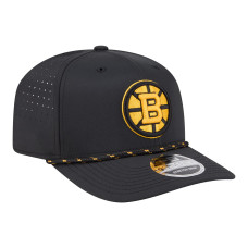 Бейсболка Boston Bruins New Era Black Sport Vented 9SEVENTY Rope