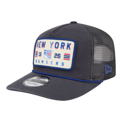 Бейсболка New York Rangers New Era Charcoal Washed Patch 19TWENTY Trucker