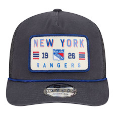 Бейсболка New York Rangers New Era Charcoal Washed Patch 19TWENTY Trucker Бейсболка New York Rangers New Era Charcoal Washed Patch 19TWENTY Trucker